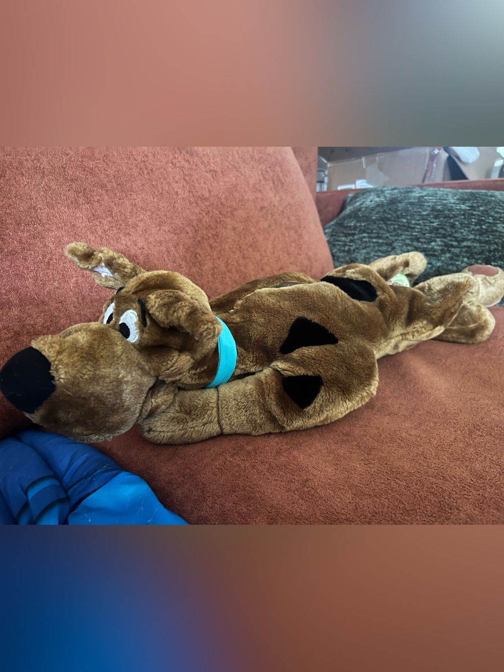 Vintage 2000 Scooby Doo Plush Dog Stuffed Animal 28" Long Laying Down
